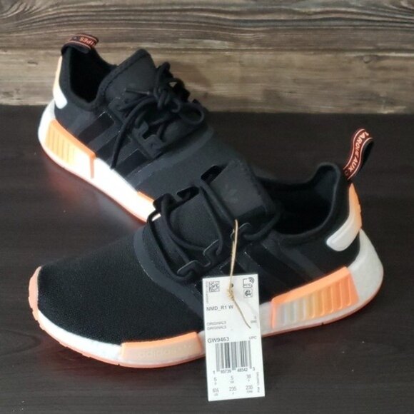 New Adidas NMD Womens Black Shoes Size 9 Casual Streetwear Everyday Walking - Picture 3 of 10